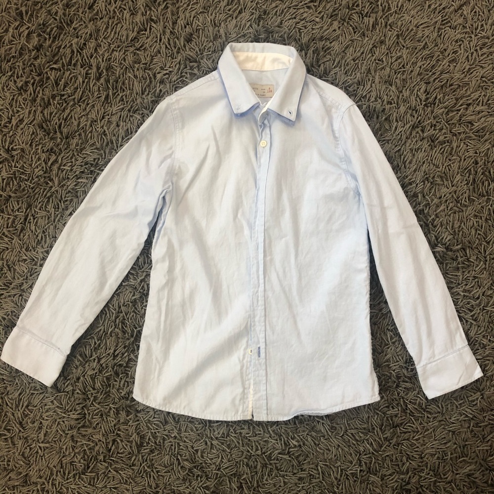 GUC Zara Boys Dress Shirt Light Blue